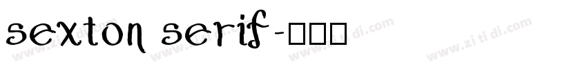 sexton serif字体转换
